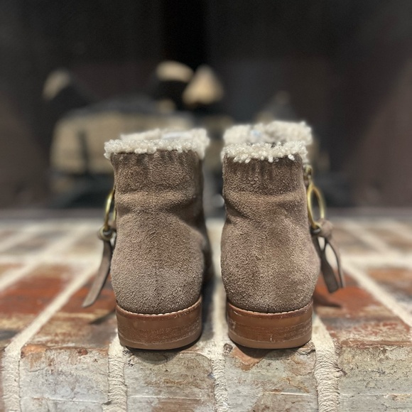 See by Chloe Louise suede Shearling lined Ankle Boots - Picture 6 of 14